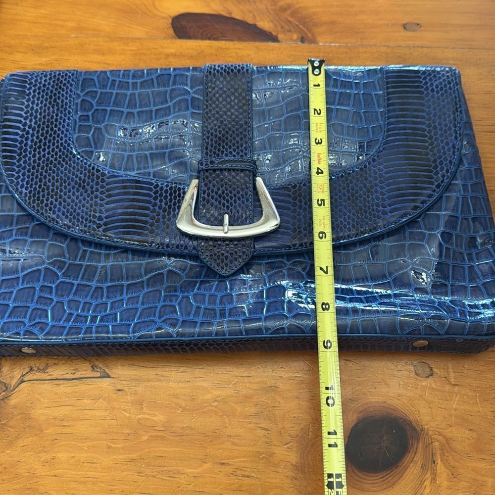 WHBM Cobalt Blue Envelope Clutch - Picture 7 of 7